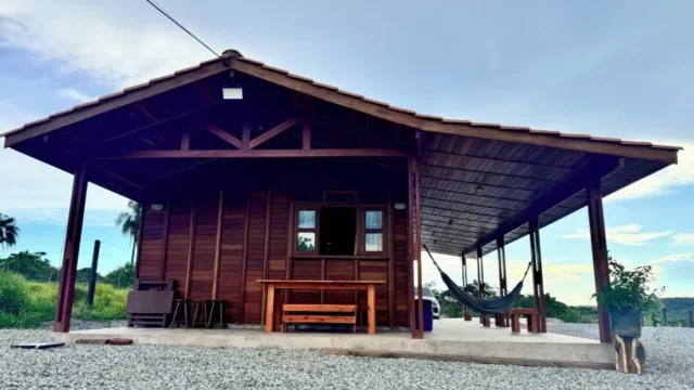 charming wooden house in sitio tardezinha de pilar